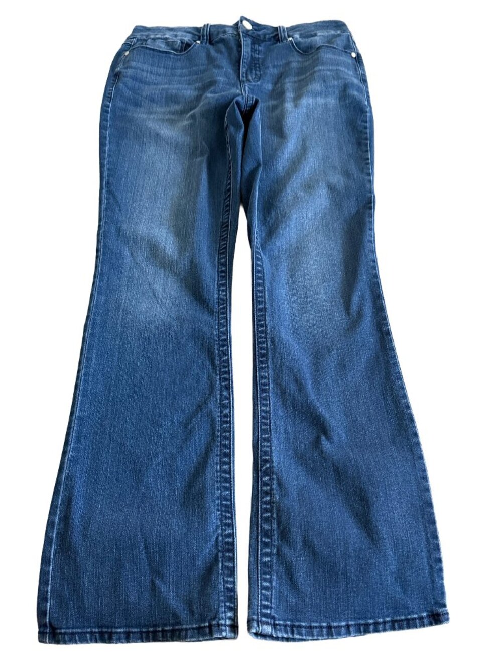 Seven7 Women's 14 Dark Wash Slim Boot Blue Jeans